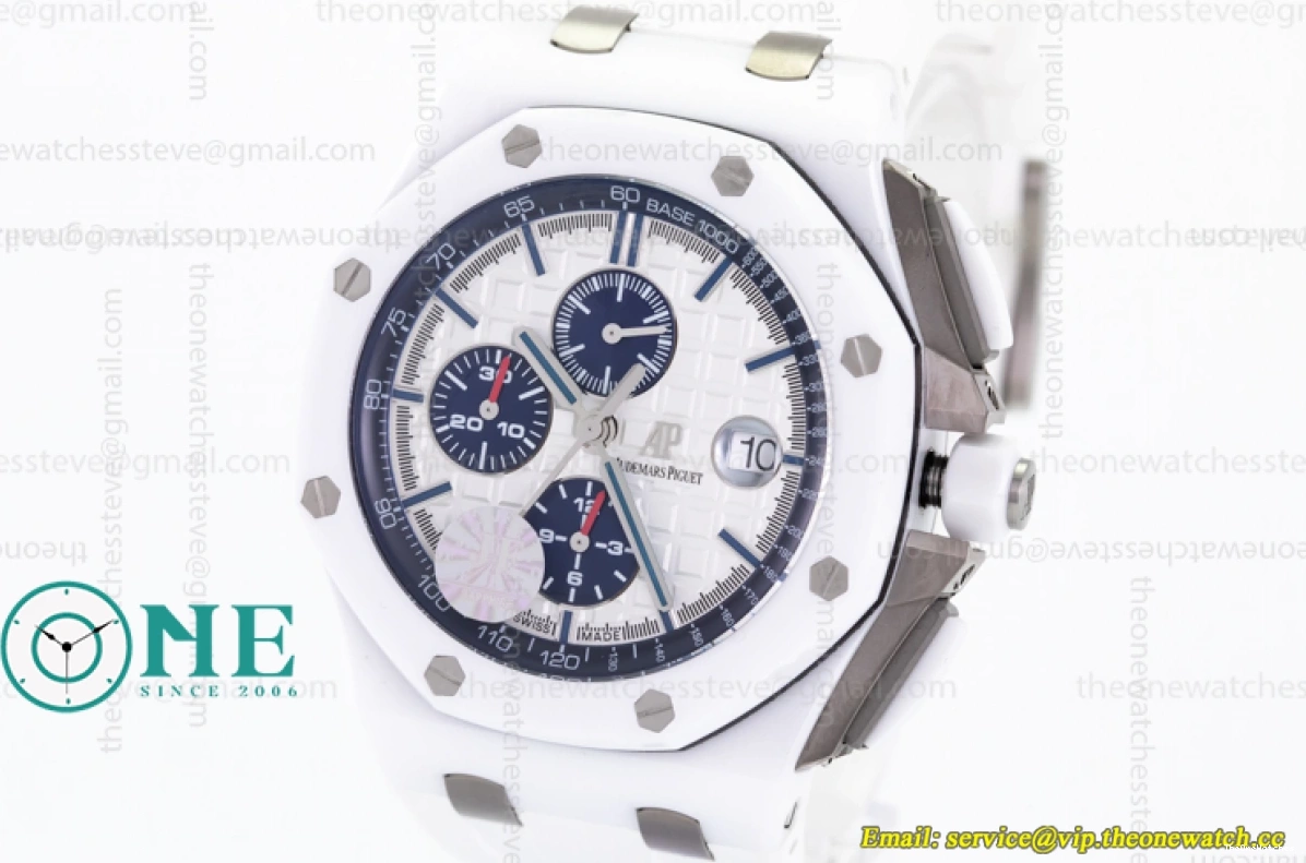 - White Oak Offshore Ceramic Chronograph Piguet Audemars Royal A3126 26402CB JF 0314
